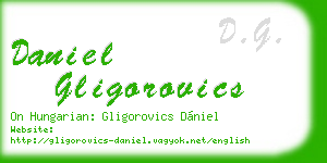 daniel gligorovics business card